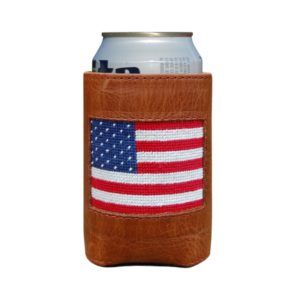 American Flag Needlepoint Can Cooler