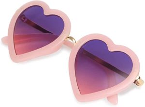 Kids Polarized Heart Shaped Sunglasses