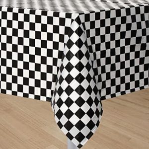 2-Pack Black & White Checkered Flag Table Cover