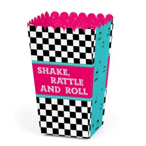 1950s Rock N Roll Party Favor Popcorn Treat Boxes