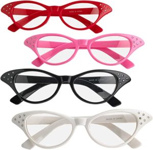 Cat Eye Glasses with Rhinestones
