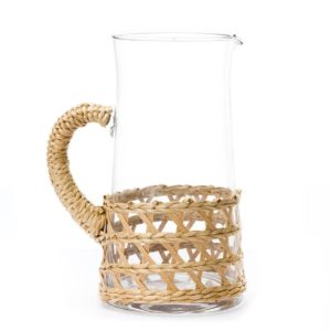 SEAGRASS WRAPPED PITCHER – NATURAL