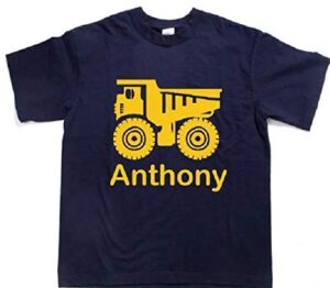 personalized dump truck toddler