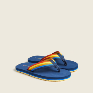 Kids’ rainbow strappy flip-flops