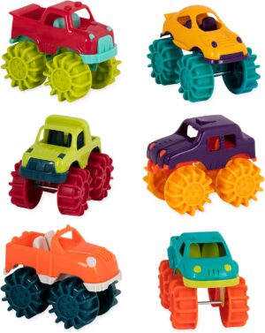 Set of 6 Mini Trucks for Toddlers